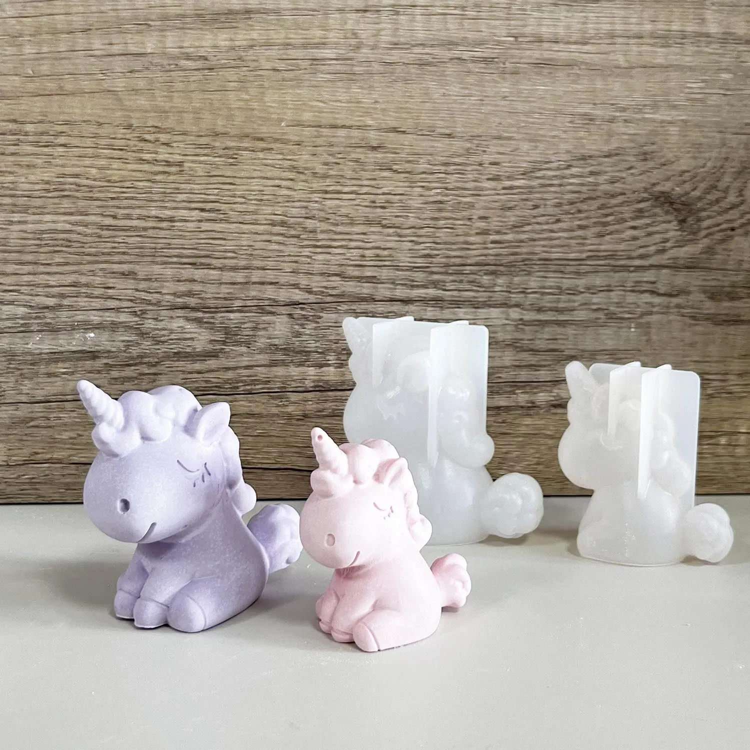 Candle Making Ideas - 3D 기하학 실리콘 유니콘 고양이 사슴