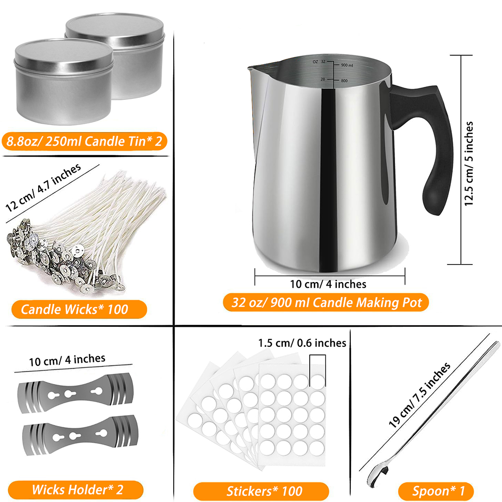 양초 만들기 스타터 키트 용품 포함 양초 만들기 붓는  - Candle Making Jars 리뷰 및 가격