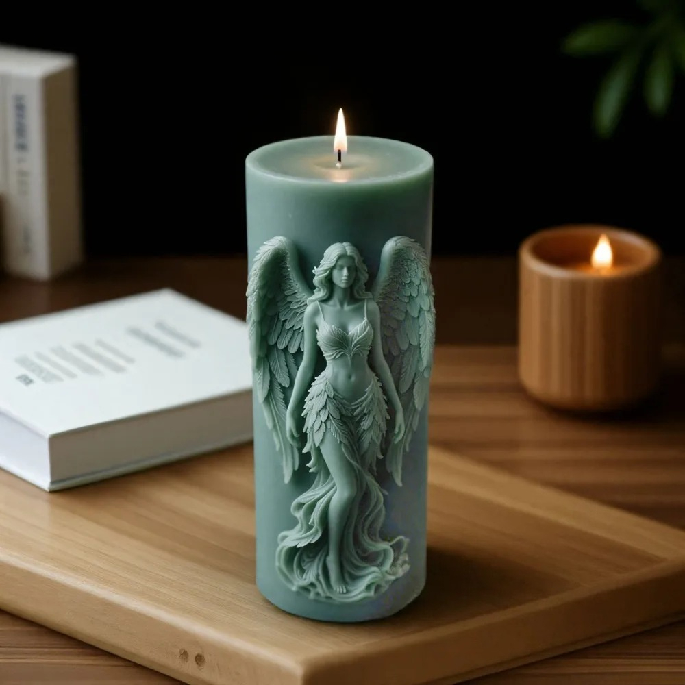날개 여신 향기로운 실리콘 양초 금형 DIY 기도 천사 - Candle Making Reno 리뷰 및 가격
