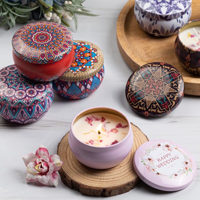 12개 프리미엄 꽃무늬 양초 통 - 창의적인 양초 만들 - Candle Making Jars 리뷰 및 가격