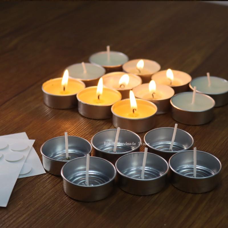 100 심지 100 스티커 포함 빈 차 왁스 원형 알루 - Candle Making Reno 리뷰 및 가격