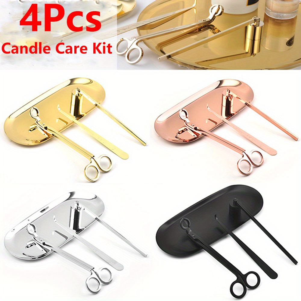 4 개/대 럭셔리 캔들 케어 키트 스테인레스 스틸 심지 - Candle Making Ideas 리뷰 및 가격