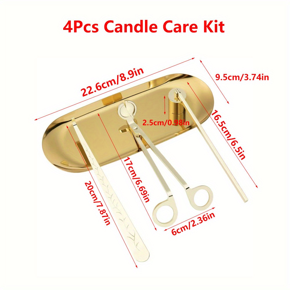 4 개/대 럭셔리 캔들 케어 키트 스테인레스 스틸 심지 - Candle Making Ideas 리뷰 및 가격