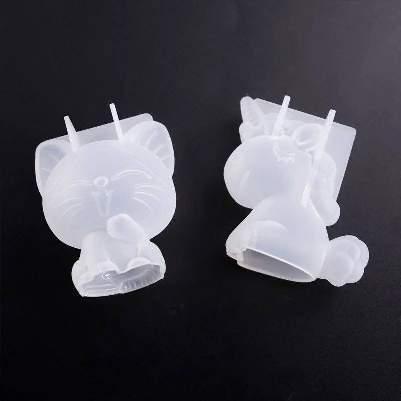 3D 기하학 실리콘 유니콘 고양이 사슴 곰 금형 비누  - Candle Making Ideas 리뷰 및 가격