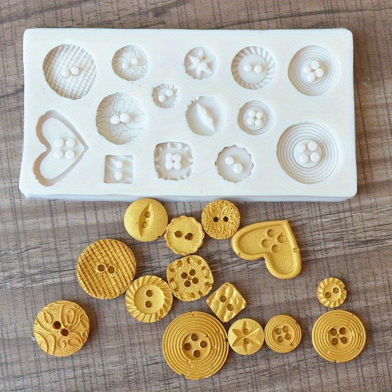 버튼 모양 실리콘 몰드 비누 및 양초 장식 도구용 실리 - Candle Making Ideas 리뷰 및 가격