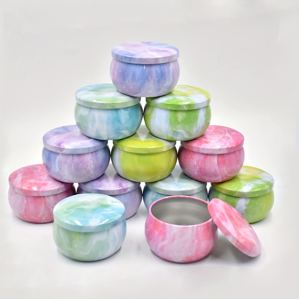 별이 빛나는 하늘 무늬 금속 빈 캔들 용기, 6개입 2 - Candle Making Jars 리뷰 및 가격