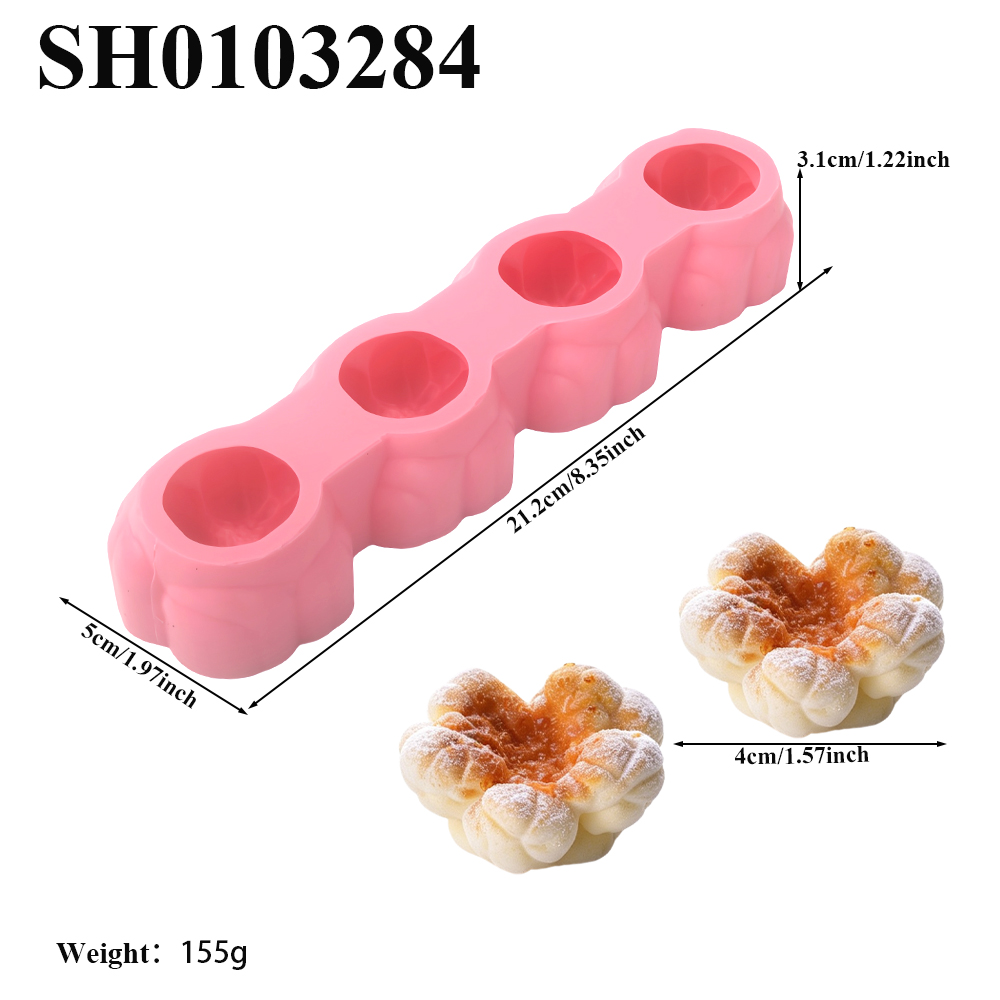 1 또는 4구 팝콘 디자인 식품 등급 실리콘 케이크 몰 - Candle Making Items 리뷰 및 가격
