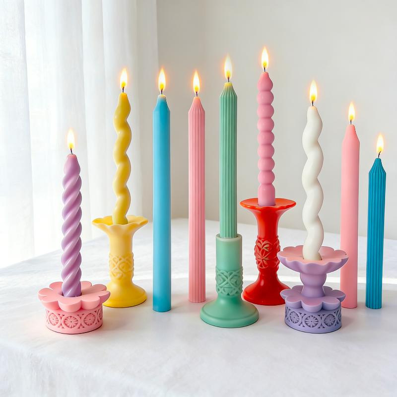 긴 나선형 실리콘 양초 몰드 DIY 트위스트 롱 로드  - Candle Making Reno 리뷰 및 가격