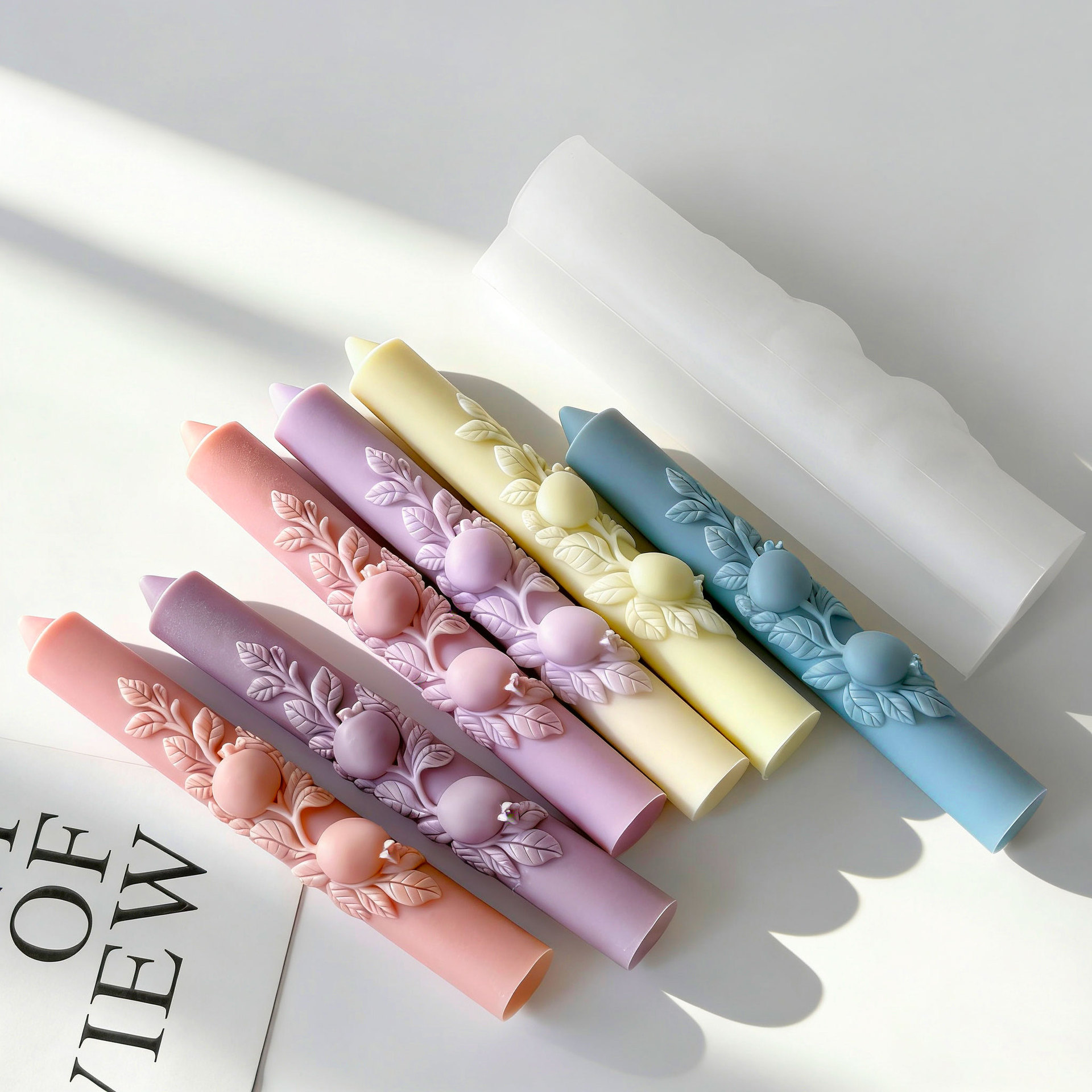 DIY 석류 모양 긴 막대 실리콘 캔들 몰드 수제 아로 - Candle Making With Beeswax 리뷰 및 가격
