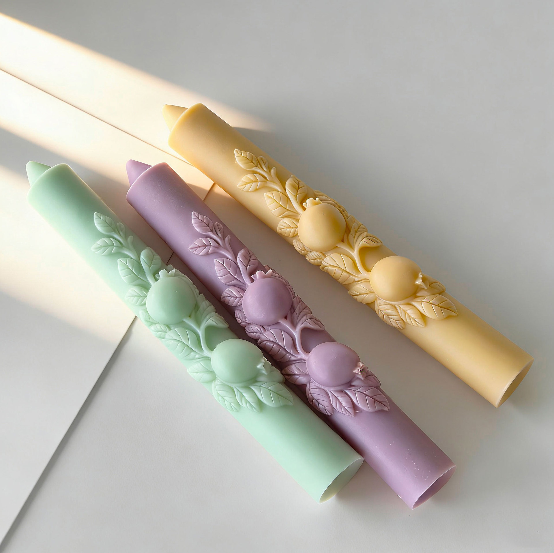 DIY 석류 모양 긴 막대 실리콘 캔들 몰드 수제 아로 - Candle Making With Beeswax 리뷰 및 가격