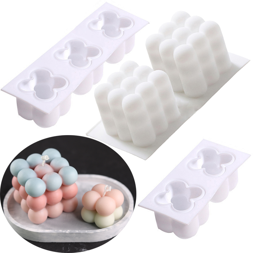 비 스틱 버블 큐브 양초 실리콘 몰드 3D 아로마 테라 - Candle Making Items 리뷰 및 가격