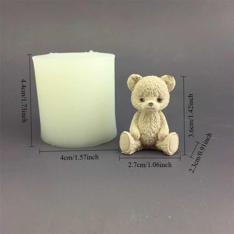 귀여운 곰돌이 꿀병 실리콘 캔들 몰드 큐브 몰드 아로마 - Candle Making Jars 리뷰 및 가격